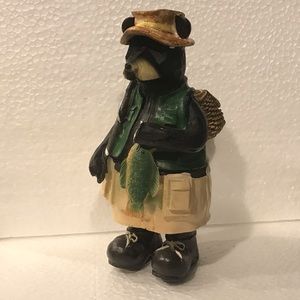 ✅🆕Fishing bear figurine statue outdoorsman